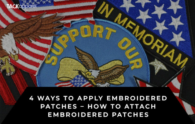 How to attach embroidered patches